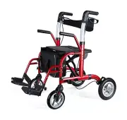 Healconnex 2 in 1 Rollator Walker for Seniors-Medical Walker with Seat,Foldin...
