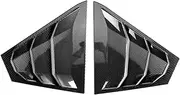 Quarter Side Window Louver Compatible for Nissan Altima 2019-2023 Scoop Cover Vent Carbon Surface Spoiler Decorative Accessories(Carbon Paint)