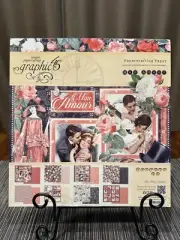 Graphic 45 Mon Amour 12x12 Scrapbooking Paper Pad (24 sheets)