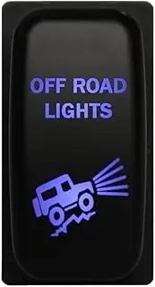 12V OFF ROAD LIGHTS Push Button Switch LED Blue On-Off for Mitsubishi Pajero Triton ML MN Challenger Eclipse Galant Endeavor and more