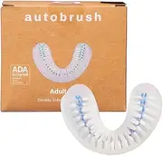 autobrush Double Sided Adult U Shaped Nylon Brush Head Replacements, ADA Accepted, Small Size, Pack of 1