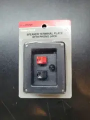 Vintage NOS Radio Shack Tandy Speaker Terminal Plate With Phono Jack 274-625