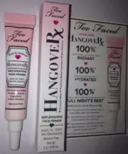 Too Faced Hangover Rx Replenishing Face Primer 5g/.16oz Deluxe Travel Mini BNIB
