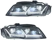 Auto Headlights Assembly Compatible For Audi A4 A4L RS4 S4 B8 2009-2012 Upgrade LED 2 Projector Lens Tool Accessories