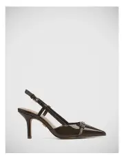 [Wittner] Lara Patent Leather Slingback in Espresso