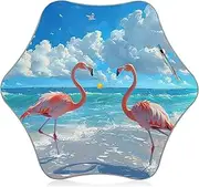 [Joitme] Summer Flamingos Kids Rain Umbrella, Stick Umbrella Kids, Kids Sun Umbrella Uv Protection