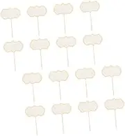 FUTUREORYY 16PCS Cheese Markers Blank Toothpick Flags for Charcuterie Boards Food Labels Easy to Use Compact for Weddings Birthdays and Buffets Professional Presentation