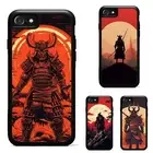 For iPhone XS 11 12 13 14 15 16 Pro Max Anti scratch Cover Red samurai armor