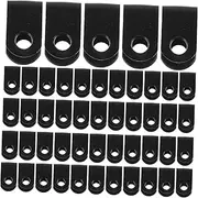 ULTECHNOVO 1000pcs U-Shaped Cable Management Clip Cable Fixing Clamp Wire Clamps U Bracket Cable Clamps Fasteners Cord Clamps Small Clamps Cable Clamp Fixing Cable Wall Clip Car Plastic Black
