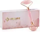 Jade Roller - Rose Quartz Face Roller, Stone Facial Roller, Face Massager