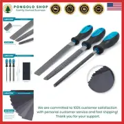 Precision Woodworking 3PC File Set with 28 Sandpapers - Carbon Steel Excellence