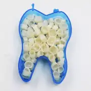 50Pcs Dental Temporary Crowns Posteriors Molar Resin Teeth Polycarbonate Caps