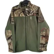 Browning casual sportswear mens steep fleece sweater gren and camo size XXL