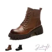 在飛比找momo購物網優惠-【J&H collection】時尚韓風復古增高馬丁靴(現+