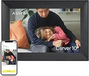 Aura Carver Digital Photo Frame (UKEU900-BLK)