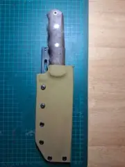 hand forged knife, Tactical Knife, Kydex Sheath, Belt Clip, 29cm