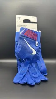 Nike x Kobe UNDFTD Alpha Elite Batting Gloves Royal/White Men Size Large