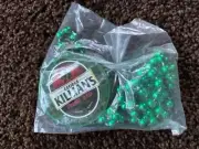 Killian’s Irish Red Necklace with Green Beads St Patrick's Day Beer