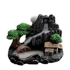 1X(High Mountain Flowing Waterfall Backflow Incense Burner Home Fragrance1944