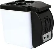 Portable Mini Fridge, Compact Car Refrigerator 12V 6L Car Refrigerator Auto Mini Fridge Refrigerators Freezer Cooling/Warmer Box Frigobar Food Fruit Storage Fridge Compressor Portable Car Fridge for T