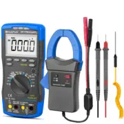 Digital Multimeter True RMS AC DC Volt Amp NCV Test Meter with 600A Curren Clamp
