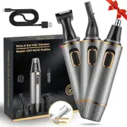 Nose Hair Trimmer for Men Rechargeable 3-IN-1 Versatile nose hair trimmer Pro...