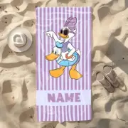 Personalized Mickey and Friends Beach Towel, Custom Disney Kids Summer Gift
