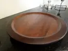 Large Solid Mango Wood Lazy Susan for Your Table – Brand New