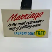 Postcard Marriage Expensive Way of Getting Your Laundry Done Free Humor Greeting