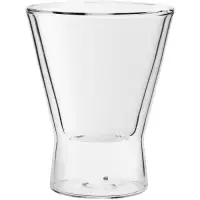 在飛比找Yahoo奇摩購物中心優惠-《Utopia》寬口雙層玻璃杯(200ml) | 水杯 茶杯