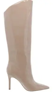 Steve Madden Women's Sarina Knee High Boot Natural Patent Size 10