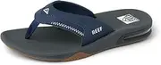 [REEF] Fanning Men's Bottle Opener Flip Flop, Arch Support, Durable Outsole, Water Friendly, Navy/Shadow, 13