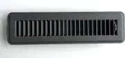 Gray Matte Floor Vent Register 2" x 12" Duct Opening 3.75" x 13.75" Overall (B24