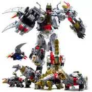 5in1 BPF G1 Devastator Transformer Robot Dino Action Figure Toy 33CM Kids Gift