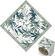 Dryer Mat for Top of Dryer,Diatomite Fast Drying Washing Machine Mat with Flowers Pattern - Multifunctional Washer Dryer Topper with Non-Slip Rubber Bottom for Coffee Table
