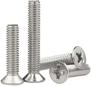 Cross Phillips Flat Screws M1.6 M2 M2.5 M3 M4 M5 M6 Mini Micro Small 304 Stainless Steel Screw Countersunk Head Mechanical Blot(12mm,M5 x 10pcs)