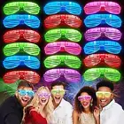 30 Pack LED Glasses, Glow in the Dark Light up Party Supplies Rave Shutter Shade