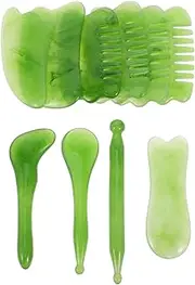 Gua Sha Scraping Tools Massaging Plates Facial Cupping Set Neck Face Massager Gua Sha Combs Resin Material Body Beauty Tool