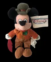The Disney Store Mickey Mouse Bob Cratchit 9” Bean Bag Plush