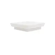 3" Sq. Ornamental Downward Low Voltage LED Lighted Post Cap - White