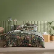 Logan & Mason Zawadi Quilt Cover Set Green
