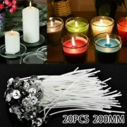 Perfect for homemade For candles 20 pack of pre waxed cotton For candle wicks