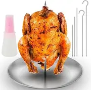 Vertical Spit Stand,Brazilian Vertical Skewer,Grill Skewer Stand,Vertical AI Pastor Skewer,Skewer Pan,Vertical Skewer Pan,Removable Pastor Skewer for Home (style02)
