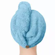 LONG MICROFIBRE TURBIE WRAP TWIST/HAIR DRYING TOWEL/TURBAN -SHOWER/BATH WOMEN AU