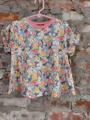 New Esprit Shirt Girls 4t Vintage Floral Pink Toddler Top
