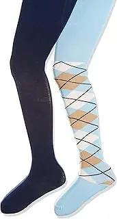 [Playshoes] Girl's Karo-Muster und Uni mit Komfortbund Tights