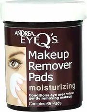 Andrea Eye Q's Moisturizing Eye Makeup Remover Pads, 65-Count (Pack of 3)