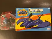 DC Super Powers Batwing Batman Air Combat Vehicle Mcfarlane Toys NEW + Wingsuit