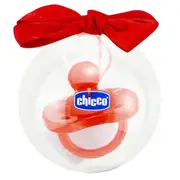 Chicco Nursing Physio Soft Baby Silicone Teat Soother Pacifier Dummy Red