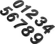 HOUDERCO 10pcs House Number Stickers Self Adhesive Signboard for Mailbox Door Apartment Office Durable Resin Material for Easy Installation and Address Display